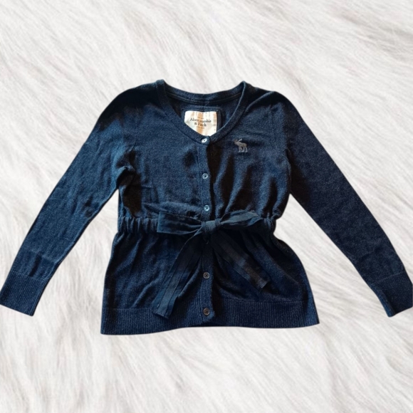 Abercrombie & Fitch Women's XSmall Navy Piper Button Up Cardigan RARE Y2K - Picture 1 of 12